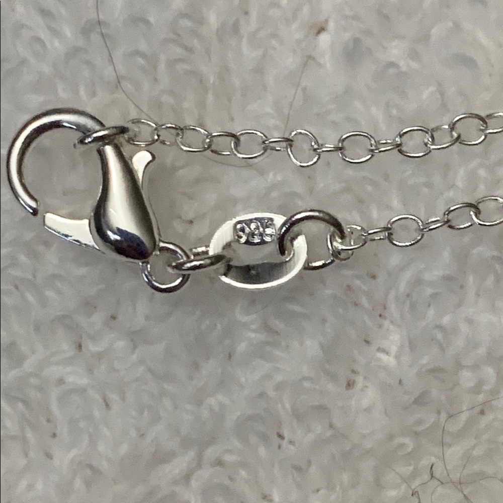 Silver Heart Pendant Necklace 925 - Picture 6 of 7